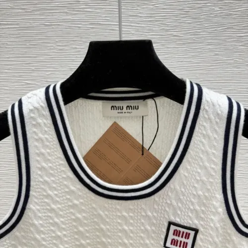 Replica MIU MIU T-Shirts Sleeveless For Women #1472868 $82.00 USD for Wholesale