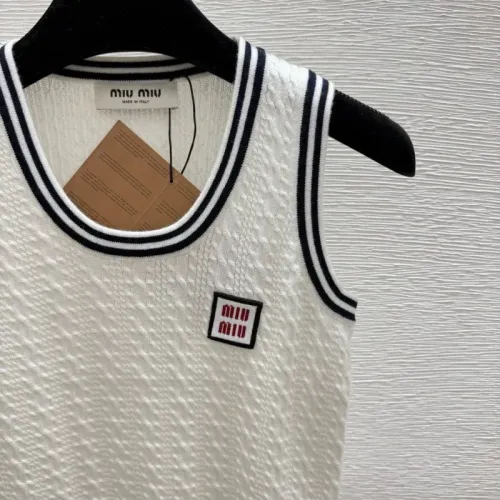 Replica MIU MIU T-Shirts Sleeveless For Women #1472868 $82.00 USD for Wholesale