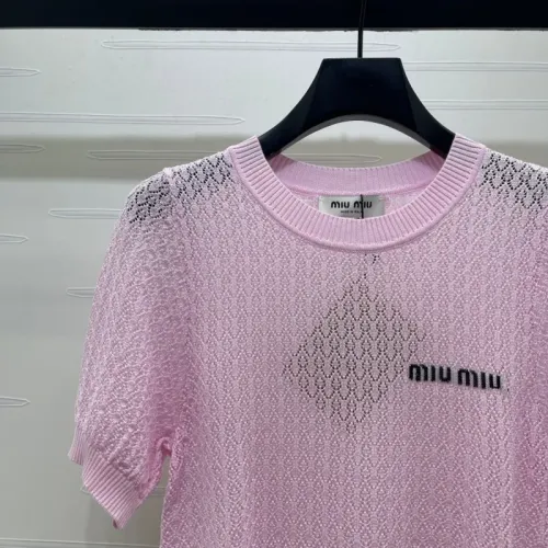 Replica MIU MIU T-Shirts Short Sleeved For Women #1472873 $85.00 USD for Wholesale