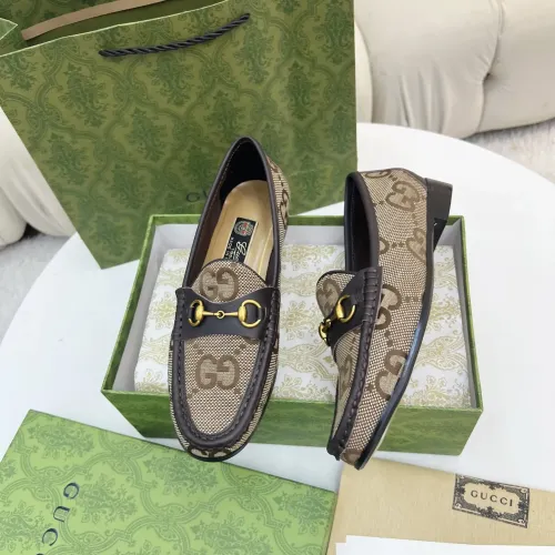 Replica Gucci Oxfords Shoes For Women #1472944 $92.00 USD for Wholesale