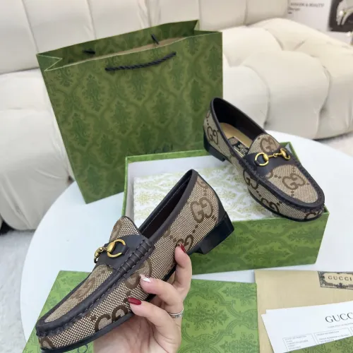 Replica Gucci Oxfords Shoes For Women #1472944 $92.00 USD for Wholesale
