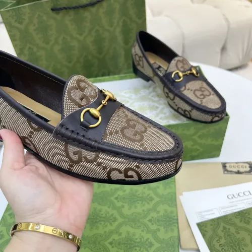 Replica Gucci Oxfords Shoes For Women #1472944 $92.00 USD for Wholesale