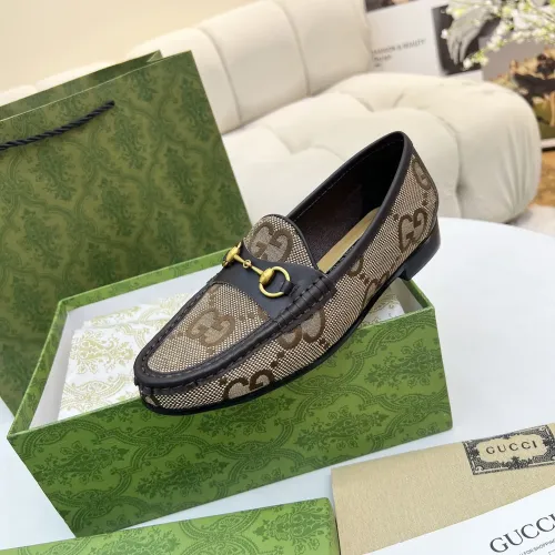 Replica Gucci Oxfords Shoes For Women #1472944 $92.00 USD for Wholesale