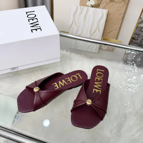 Replica LOEWE Slippers For Women #1472949 $80.00 USD for Wholesale