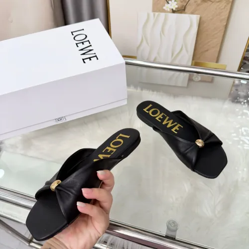 Replica LOEWE Slippers For Women #1472951 $80.00 USD for Wholesale