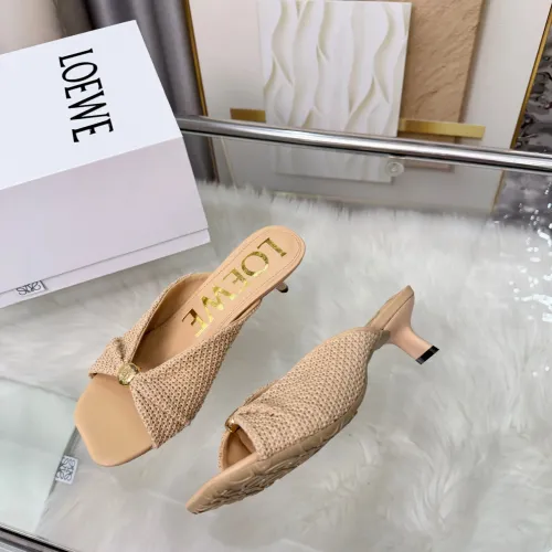 Replica LOEWE Slippers For Women #1472958 $82.00 USD for Wholesale