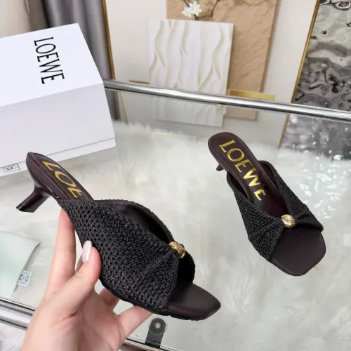 Replica LOEWE Slippers For Women #1472959 $82.00 USD for Wholesale