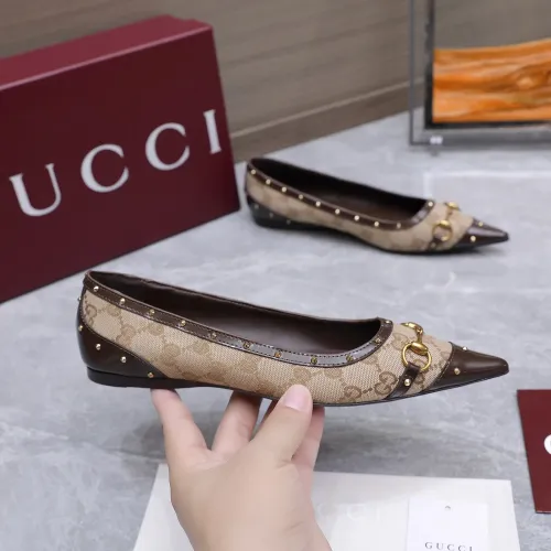 Replica Gucci Flat Shoes For Women #1472972 $118.00 USD for Wholesale