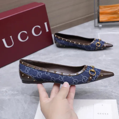 Replica Gucci Flat Shoes For Women #1472973 $118.00 USD for Wholesale