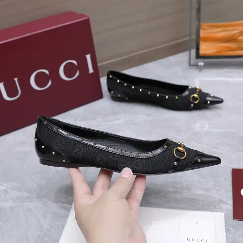 Replica Gucci Flat Shoes For Women #1472974 $118.00 USD for Wholesale