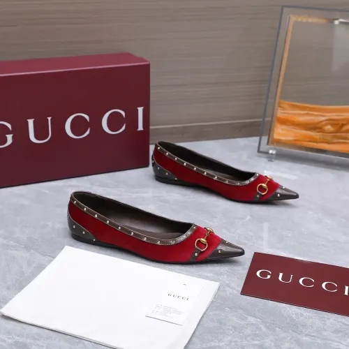Replica Gucci Flat Shoes For Women #1472976 $118.00 USD for Wholesale