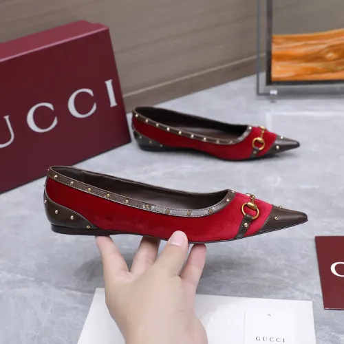 Replica Gucci Flat Shoes For Women #1472976 $118.00 USD for Wholesale
