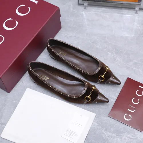 Replica Gucci Flat Shoes For Women #1472977 $118.00 USD for Wholesale
