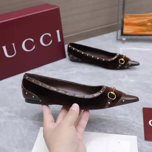Replica Gucci Flat Shoes For Women #1472977 $118.00 USD for Wholesale