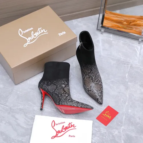 Replica Christian Louboutin Boots For Women #1472986 $150.00 USD for Wholesale
