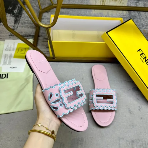 Replica Fendi Slippers For Women #1473004 $88.00 USD for Wholesale