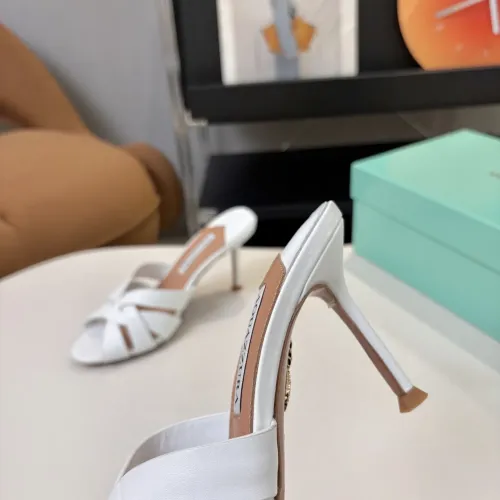 Replica AQUAZZURA Slippers For Women #1473025 $88.00 USD for Wholesale
