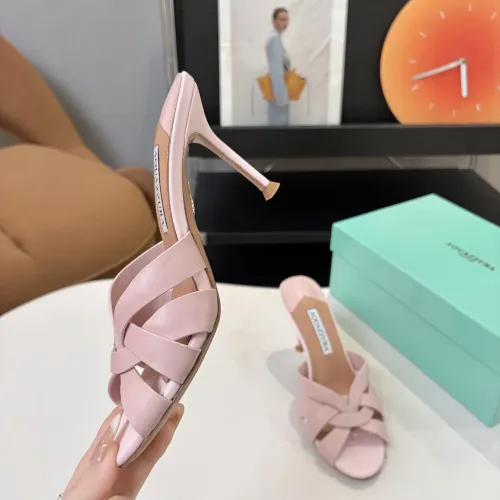 Replica AQUAZZURA Slippers For Women #1473026 $88.00 USD for Wholesale