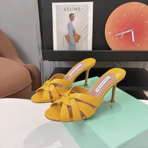 Replica AQUAZZURA Slippers For Women #1473028 $88.00 USD for Wholesale