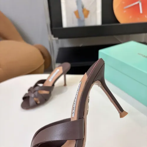 Replica AQUAZZURA Slippers For Women #1473031 $88.00 USD for Wholesale