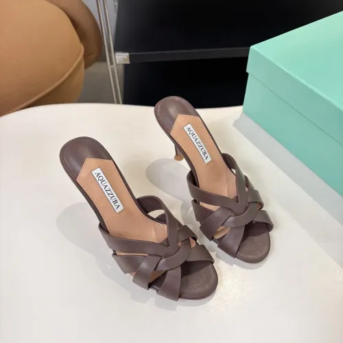 Replica AQUAZZURA Slippers For Women #1473031 $88.00 USD for Wholesale