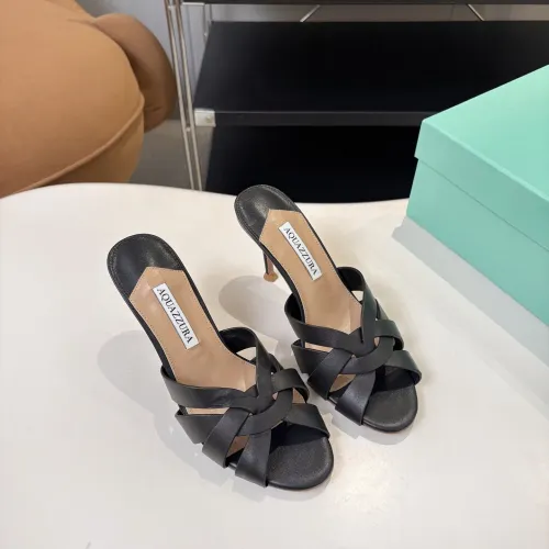 Replica AQUAZZURA Slippers For Women #1473032 $88.00 USD for Wholesale