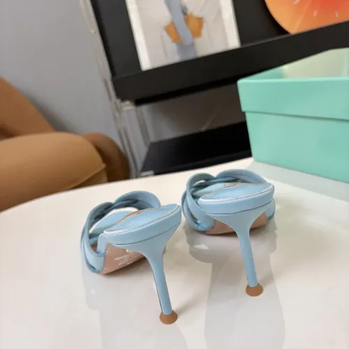 Replica AQUAZZURA Slippers For Women #1473033 $88.00 USD for Wholesale