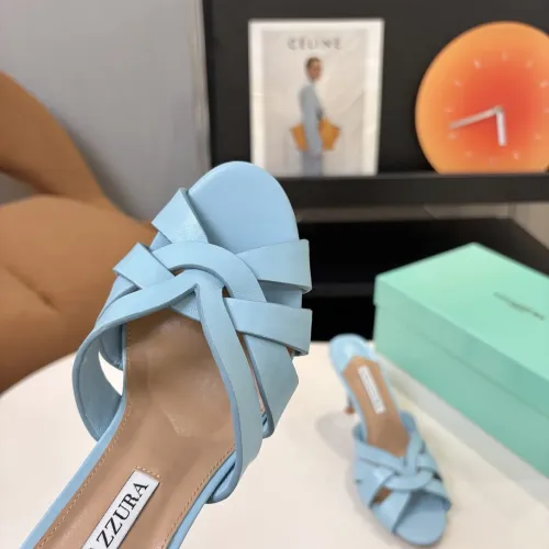 Replica AQUAZZURA Slippers For Women #1473033 $88.00 USD for Wholesale