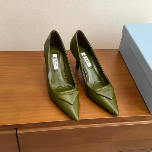Replica Prada High-heeled Shoes For Women #1473370 $105.00 USD for Wholesale