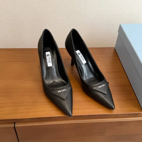 Replica Prada High-heeled Shoes For Women #1473371 $105.00 USD for Wholesale
