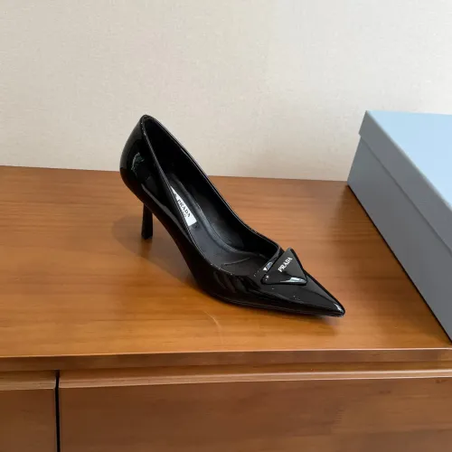 Replica Prada High-heeled Shoes For Women #1473372 $105.00 USD for Wholesale