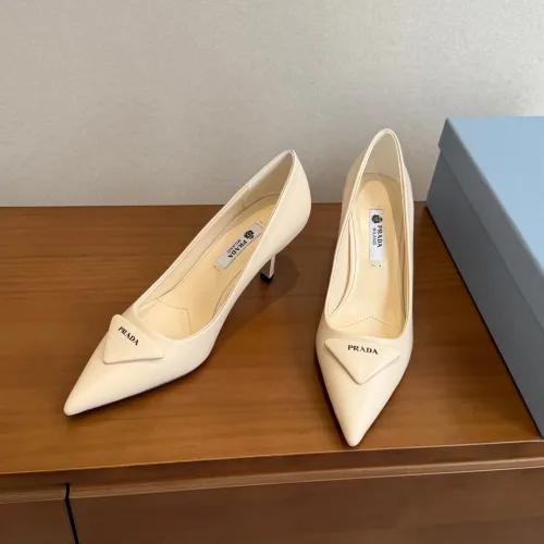 Replica Prada High-heeled Shoes For Women #1473373 $105.00 USD for Wholesale