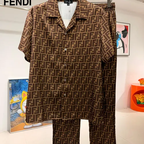 Cheap Fendi Tracksuits Short Sleeved For Men #1473658, $$85.00 USD On Fendi Tracksuits