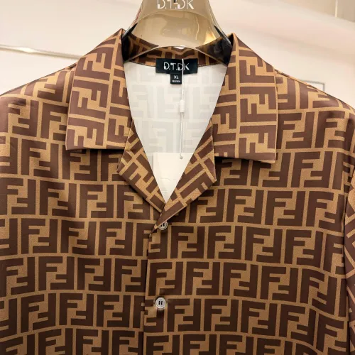 Replica Fendi Tracksuits Short Sleeved For Men #1473658 $85.00 USD for Wholesale
