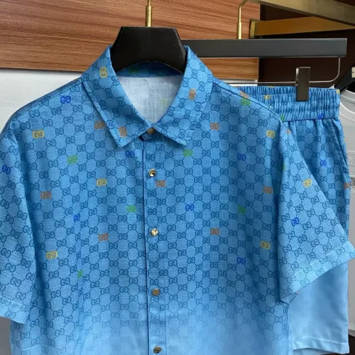 Replica Gucci Tracksuits Short Sleeved For Men #1473699 $82.00 USD for Wholesale