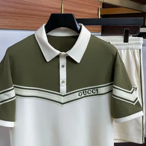Replica Gucci Tracksuits Short Sleeved For Men #1473703 $82.00 USD for Wholesale