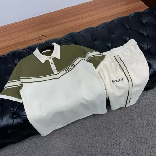 Replica Gucci Tracksuits Short Sleeved For Men #1473703 $82.00 USD for Wholesale