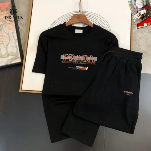 Cheap Prada Tracksuits Short Sleeved For Men #1473937, $$48.00 USD On Prada Tracksuits