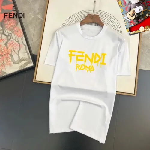 Cheap Fendi T-Shirts Short Sleeved For Unisex #1474006, $$25.00 USD On Fendi T-Shirts