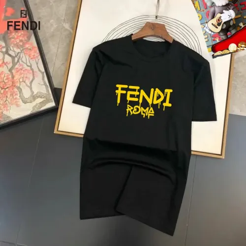 Cheap Fendi T-Shirts Short Sleeved For Unisex #1474007, $$25.00 USD On Fendi T-Shirts