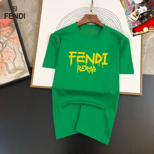 Cheap Fendi T-Shirts Short Sleeved For Unisex #1474009, $$25.00 USD On Fendi T-Shirts