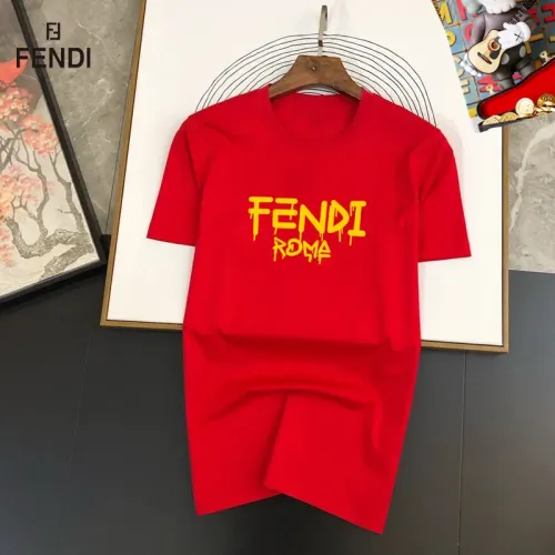 Cheap Fendi T-Shirts Short Sleeved For Unisex #1474010, $$25.00 USD On Fendi T-Shirts