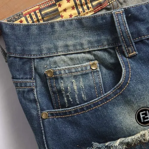 Replica Fendi Jeans For Men #1474189 $40.00 USD for Wholesale