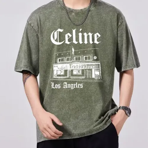 Cheap Celine T-Shirts Short Sleeved For Unisex #1474705, $$45.00 USD On Celine T-Shirts