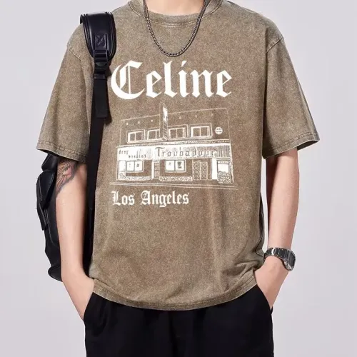 Cheap Celine T-Shirts Short Sleeved For Unisex #1474706, $$45.00 USD On Celine T-Shirts