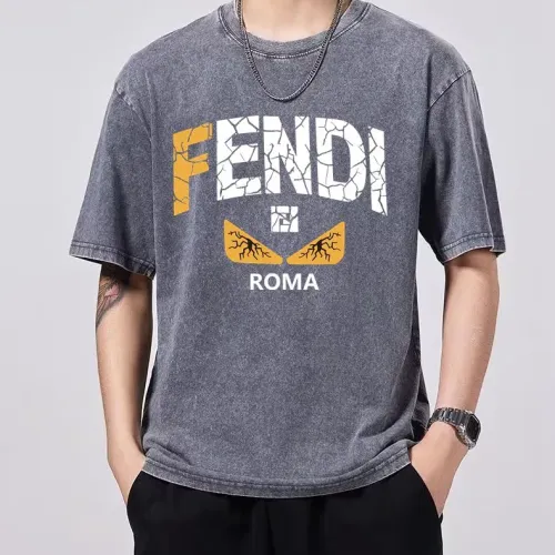 Replica Fendi T-Shirts Short Sleeved For Unisex #1474736 $45.00 USD for Wholesale