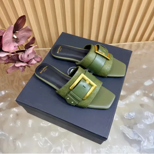 Cheap Balmain Slippers For Women #1474877, $$118.00 USD On Balmain Slippers