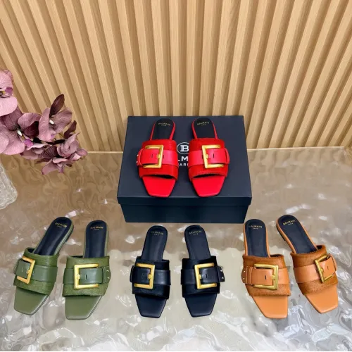 Replica Balmain Slippers For Women #1474877 $118.00 USD for Wholesale