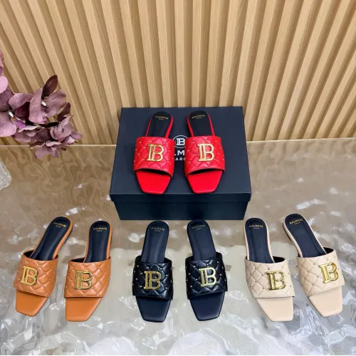 Replica Balmain Slippers For Women #1474879 $115.00 USD for Wholesale