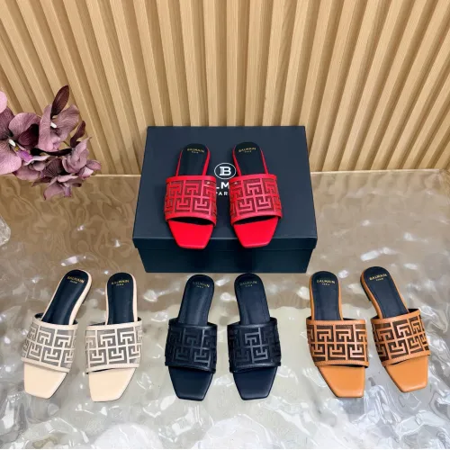 Replica Balmain Slippers For Women #1474883 $112.00 USD for Wholesale